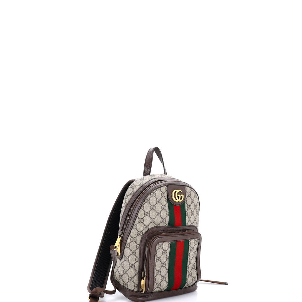 Gucci Small Ophidia Backpack GG Coated Canvas and Leather - Picture 2 of 8